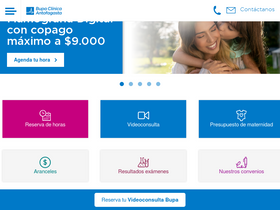 'clinicaantofagasta.cl' screenshot