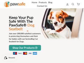 'pawsafe.com' screenshot