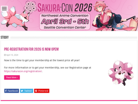 'sakuracon.org' screenshot