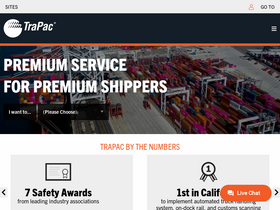 'trapac.com' screenshot