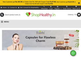 'shophealthy.in' screenshot