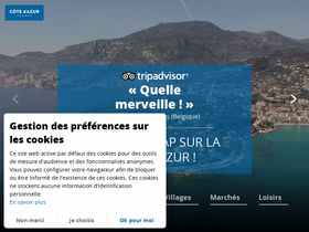 'cotedazurfrance.fr' screenshot