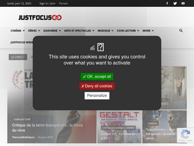 'justfocus.fr' screenshot