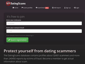 'datingscams.cc' screenshot