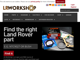 'lrworkshop.com' screenshot