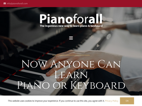 'pianoforall.com' screenshot