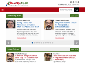 'newageislam.com' screenshot