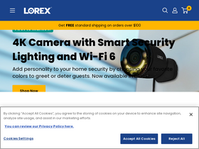 'lorextechnology.com' screenshot
