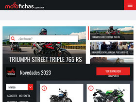 'motofichas.com.mx' screenshot