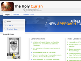 'mquran.org' screenshot