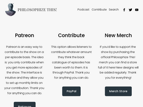 'philosophizethis.org' screenshot