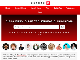 'chordlagu.id' screenshot