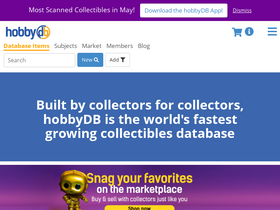 'hobbydb.com' screenshot