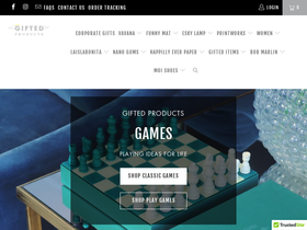 giftedproducts.com homepage screenshot
