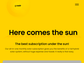 'gosolr.co.za' screenshot