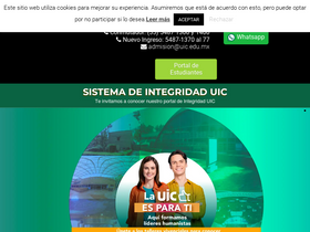 'uic.mx' screenshot