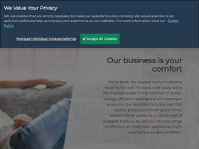'dimplex.co.uk' screenshot