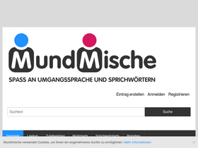 'mundmische.de' screenshot