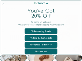 The Loomia homepage screenshot