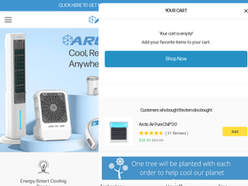 arcticair.com homepage screenshot