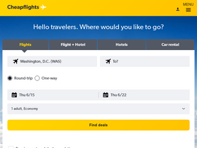 'cheapflights.com' screenshot