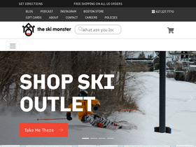 'theskimonster.com' screenshot