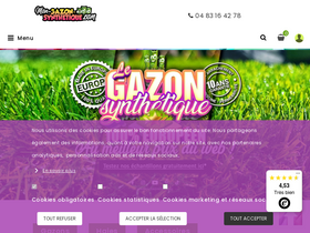 'mon-gazon-synthetique.com' screenshot