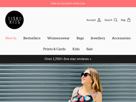 Disko Kids homepage screenshot