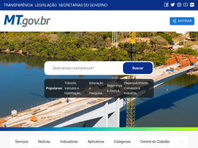 'mt.gov.br' screenshot