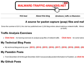 'malware-traffic-analysis.net' screenshot