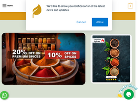 'keralaspicesonline.com' screenshot