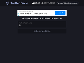 'twittercircle.com' screenshot
