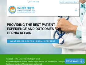 'bostonhernia.com' screenshot