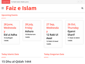 'faizeislam.net' screenshot