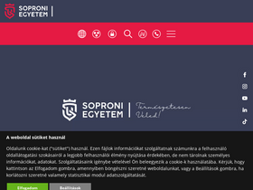'uni-sopron.hu' screenshot