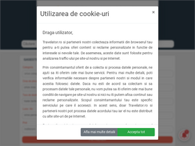 'travelator.ro' screenshot