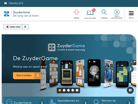 'zuyderland.nl' screenshot