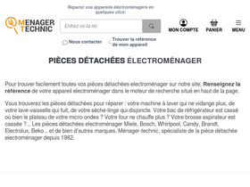 'menager-technic.fr' screenshot