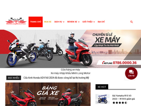 'minhlongmoto.com' screenshot