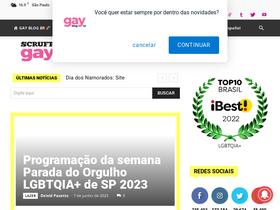 'gay.blog.br' screenshot