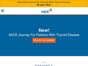 'aace.com' screenshot