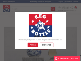'kegnbottle.com' screenshot