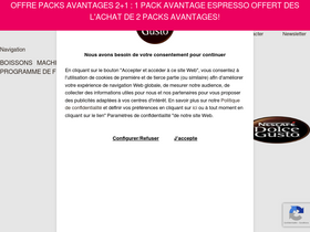 'dolce-gusto.fr' screenshot