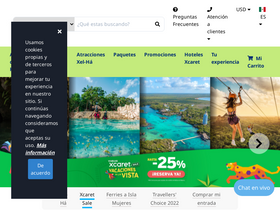 'xelha.com' screenshot