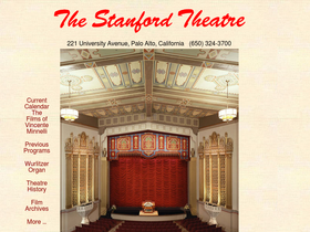 'stanfordtheatre.org' screenshot