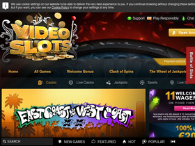 'videoslots.com' screenshot