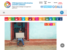 'agenda2030lac.org' screenshot