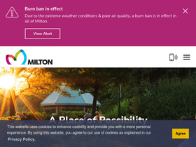 'milton.ca' screenshot