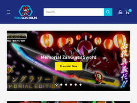 'tokullectibles.com' screenshot