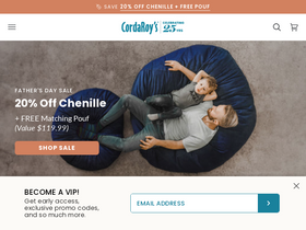 'cordaroys.com' screenshot